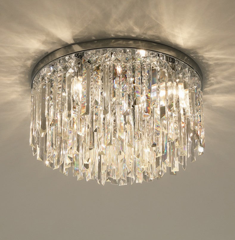 Schuster Ceiling Light Chandelier- Chrome/Gold - Reflect Lighting