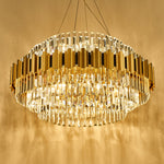 Sphere Gold Crystal Chandeliers-Round/Rectangle - Reflect Lighting
