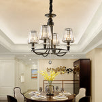 Black Zellers Crystal Shaded Chandelier - Reflect Lighting