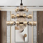 Boerner Boydston Gold/Black Crystal Chandelier - Reflect Lighting