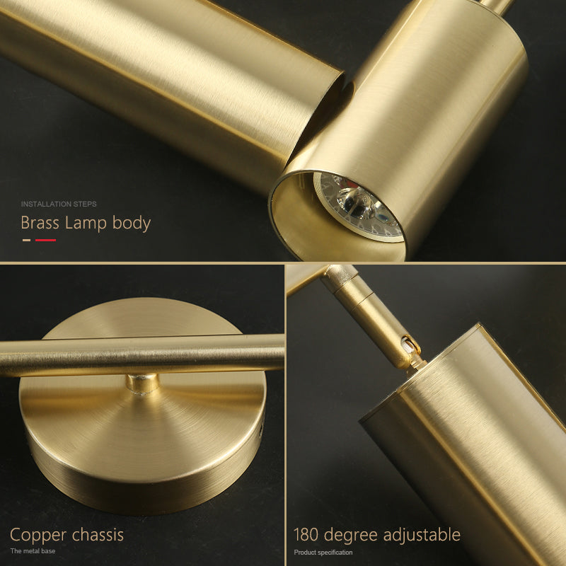 Gold Multi Head Metal Ceiling Spotlight - Reflect Lighting