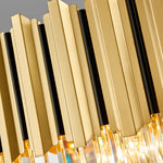 Pyrite Gold Crystal Chandelier -Round/Rectangle - Reflect Lighting