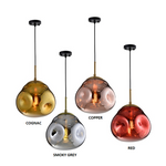 Pressley Vard Pendant Light- Smoky Grey/ Rose Gold/ Red/ Cognac - Reflect Lighting