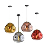 Pressley Vard Pendant Light- Smoky Grey/ Rose Gold/ Red/ Cognac - Reflect Lighting