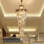 Lokuko Gold Large Crystal Chandeliers - Reflect Lighting
