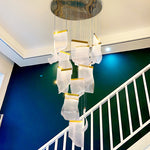 Bernadston Staircase Acrylic Chandelier- Colour & Brightness Changing - Reflect Lighting