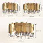 Niamh Gold Round Crystal Chandelier