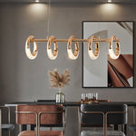 Swinson Rose Gold Led Ring Chandelier - Reflect Lighting