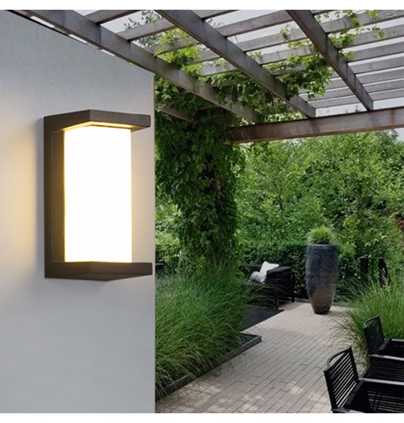 Garver Black LED Outdoor Wall Light - Reflect Lighting