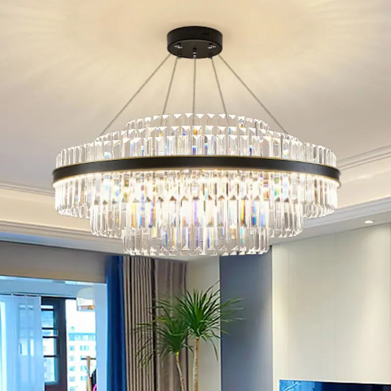 Chevonne Hopkins Gold Crystal Chandelier– Round/Rectangular - Reflect Lighting