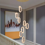 Ogilvy Champagne Gold Staircase Chandelier - Reflect Lighting