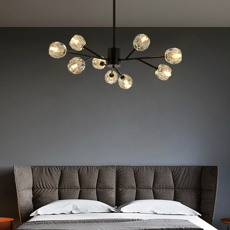 Cherry Tree Crystal Chandelier - Gold/Black - Reflect Lighting