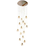 Deira Cashon Gold Staircase Chandelier