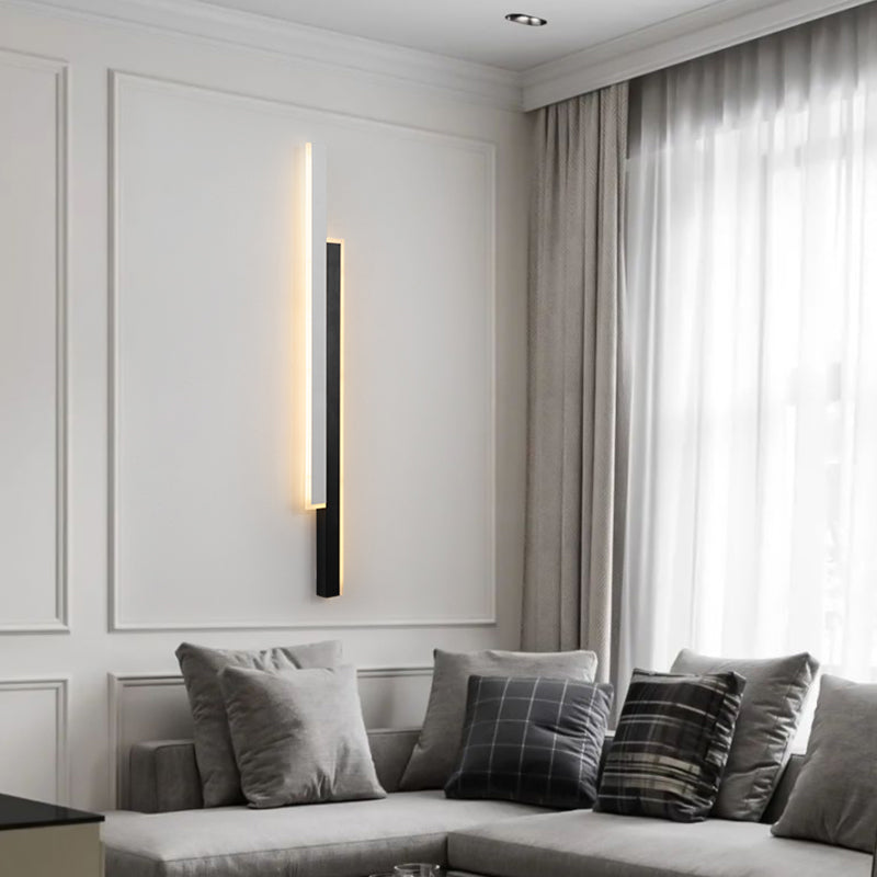 Towanda Sand Black Iron Wall Lamp- Gold/White - Reflect Lighting