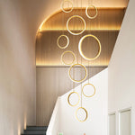 Orozco Gold Staircase Chandelier - Reflect Lighting
