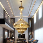 Atticus Xan Crystal Chandelier- Smokey Grey/ Amber/ Colourful Shell - Reflect Lighting
