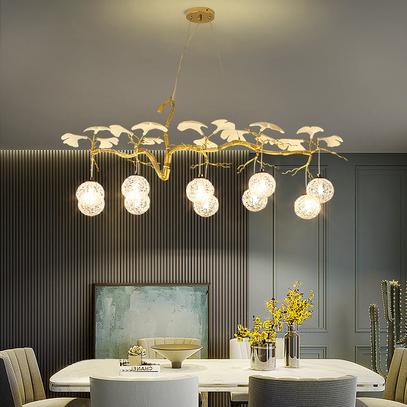 Hazel Gold LED Braided Chandelier - Reflect Lighting