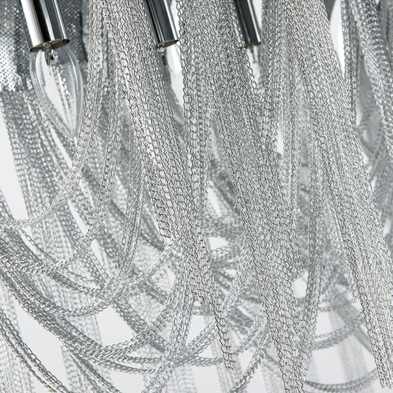 Flap Rope Tassel Chrome/Gold Chandelier - Reflect Lighting