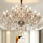 Versailles Chrome & Gold Crystal Chandelier - Reflect Lighting