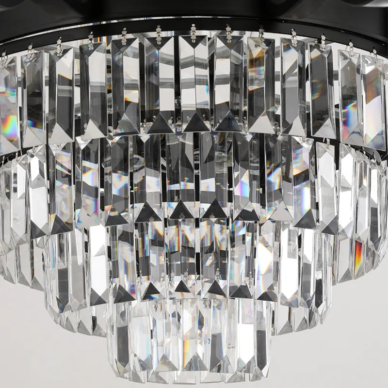 Boerner Boydston Gold/Black Crystal Chandelier - Reflect Lighting