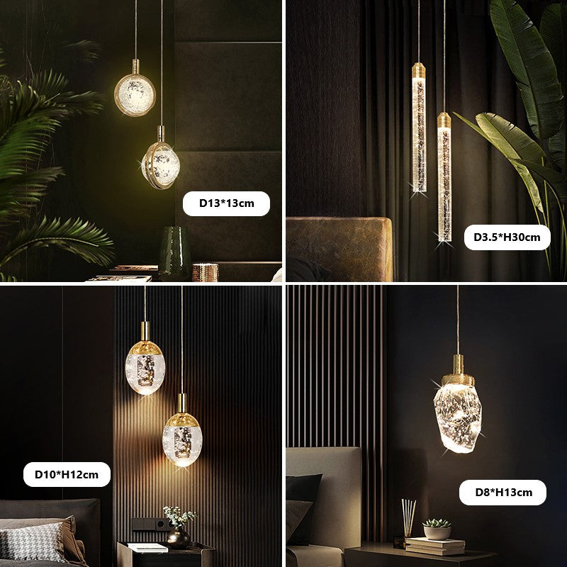 Ardilla 1-Light Bedroom Pendant Light- 4 shapes - Reflect Lighting