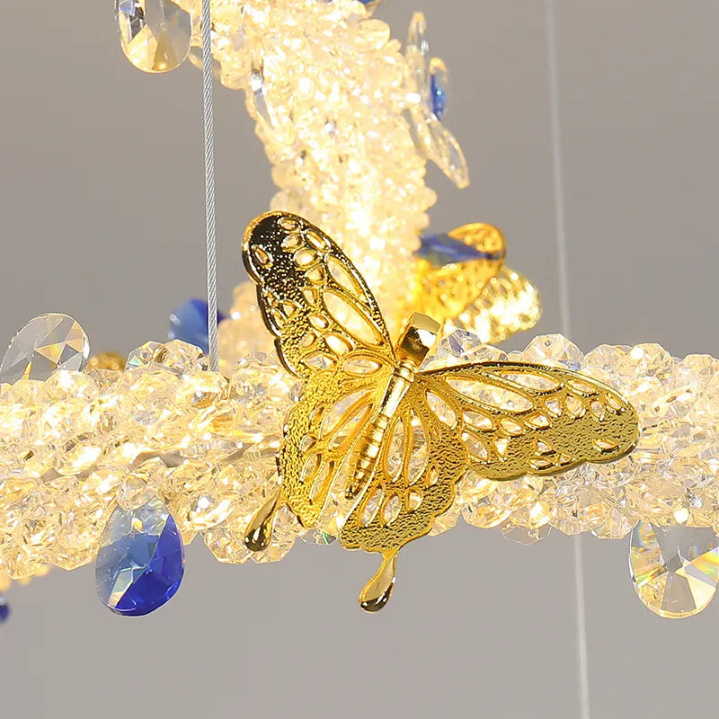 Oppenheim Gold Butterfly Ring Chandelier - Reflect Lighting