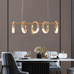 Swinson Rose Gold Led Ring Chandelier - Reflect Lighting