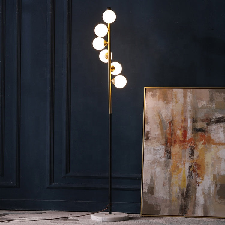 6 Lights Swirl Sconce Floor Lamp - Reflect Lighting