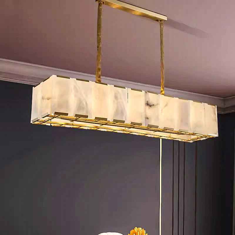 Acob Spanish Marble Gold Chandelier