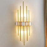 Marsily Copper Gold/Black Crystal Wall Lamp - Reflect Lighting