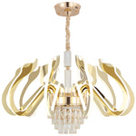 Susanna Selig Gold Mirror LED crystal Chandelier - Reflect Lighting