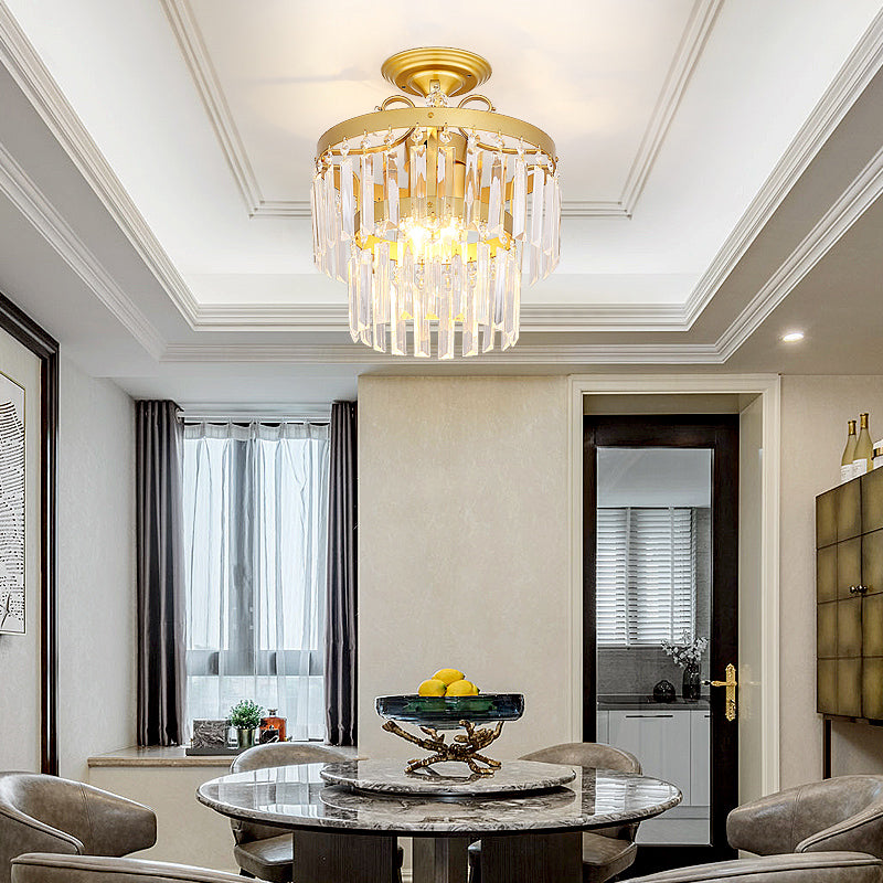 Cerium Crystal Chandelier- Gold/Black - Reflect Lighting
