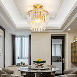 Cerium Crystal Chandelier- Gold/Black - Reflect Lighting