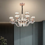 Fraser LED Crystal Shaded Chandelier - Reflect Lighting