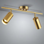 Gold Multi Head Metal Ceiling Spotlight - Reflect Lighting