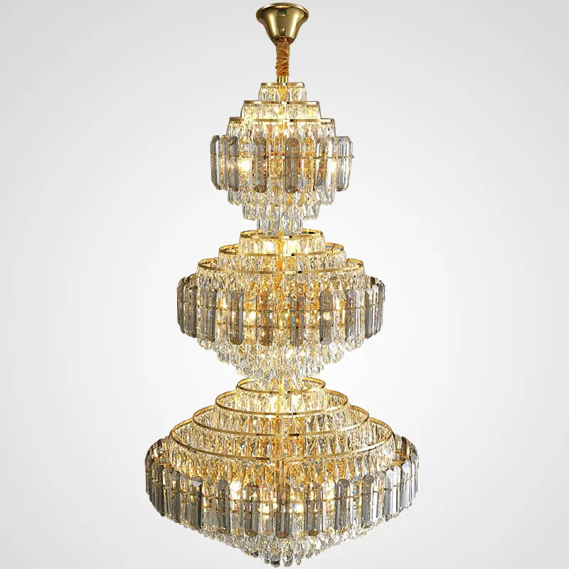 Hammons Gold Crystal Large Chandelier - Reflect Lighting