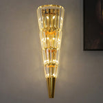 Crystal Cone Gold Wall Lamp - Reflect Lighting
