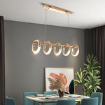 Swinson Rose Gold Led Ring Chandelier - Reflect Lighting