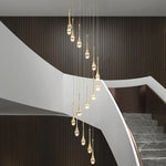 Buchholtz Eisenhauer Gold Staircase Chandelier - Reflect Lighting