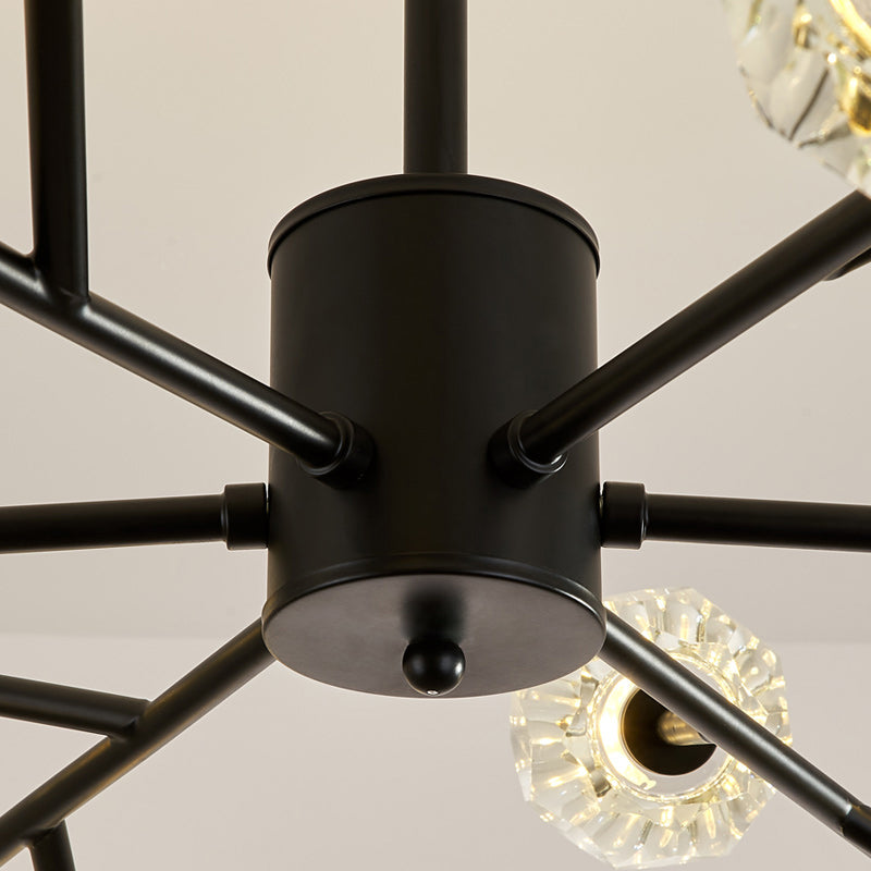 Cherry Tree Crystal Chandelier - Gold/Black - Reflect Lighting