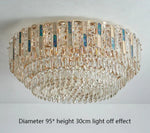 Ayame Pelchat Gold Crystal Ceiling Chandelier