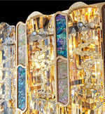 Ayame Pelchat Gold Crystal Ceiling Chandelier