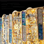 Ayame Pelchat Gold Crystal Ceiling Chandelier