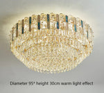 Ayame Pelchat Gold Crystal Ceiling Chandelier