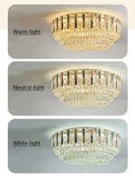 Ayame Pelchat Gold Crystal Ceiling Chandelier