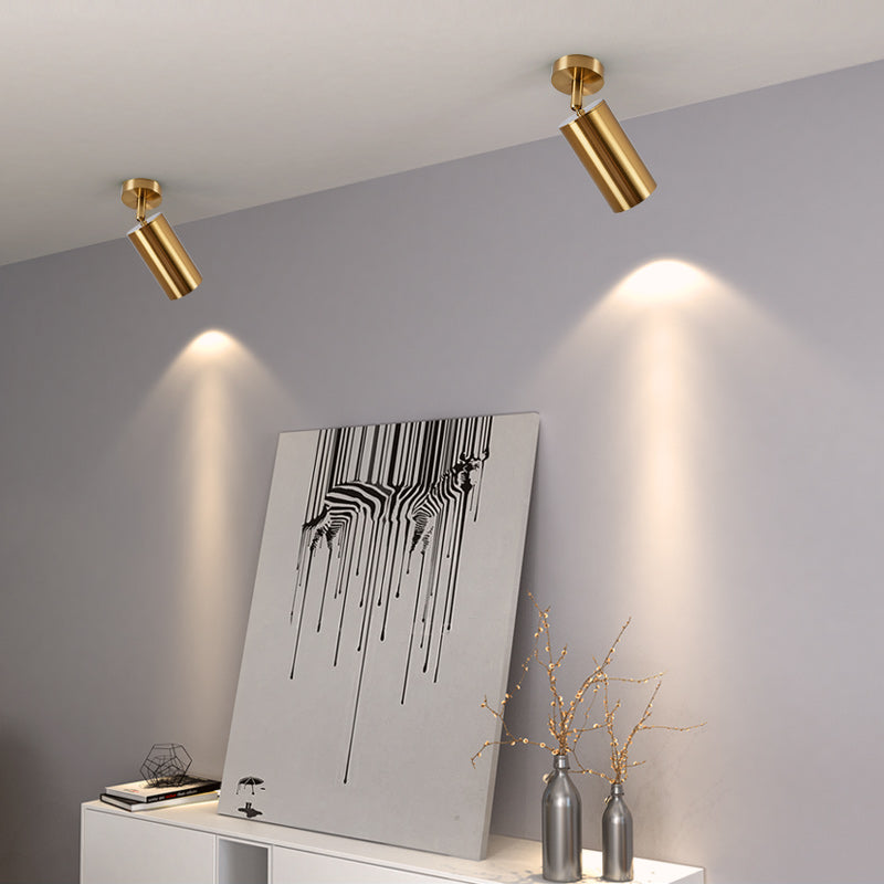 Gold Multi Head Metal Ceiling Spotlight - Reflect Lighting