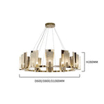 Ellard Eshelman Marble Gold Chandelier