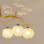Hazel Gold LED Braided Chandelier - Reflect Lighting