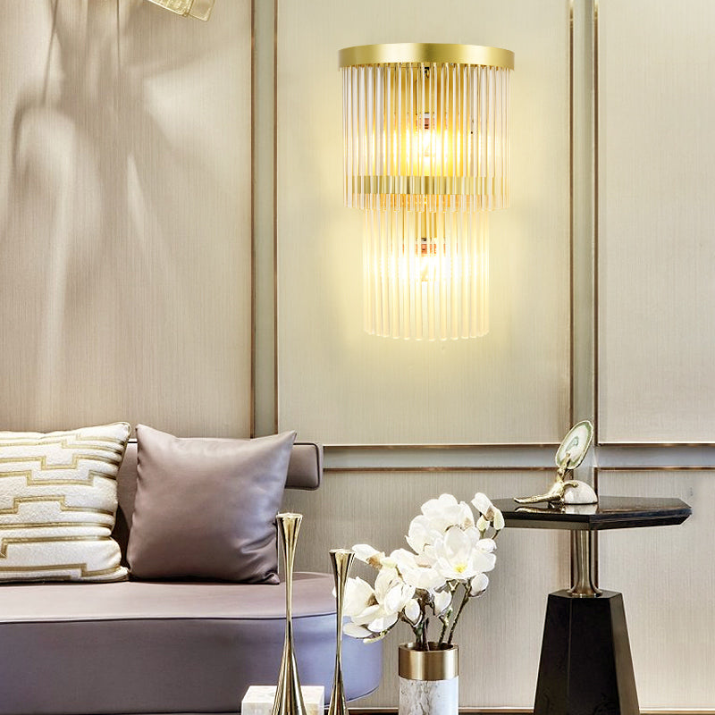 Classic Gold Crystal Wall Lamp - Reflect Lighting