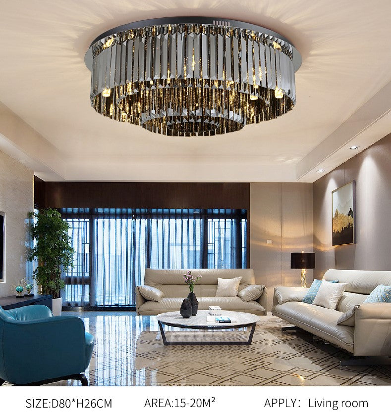 Smokey Grey Eaton Ceiling Light Chandelier - Reflect Lighting